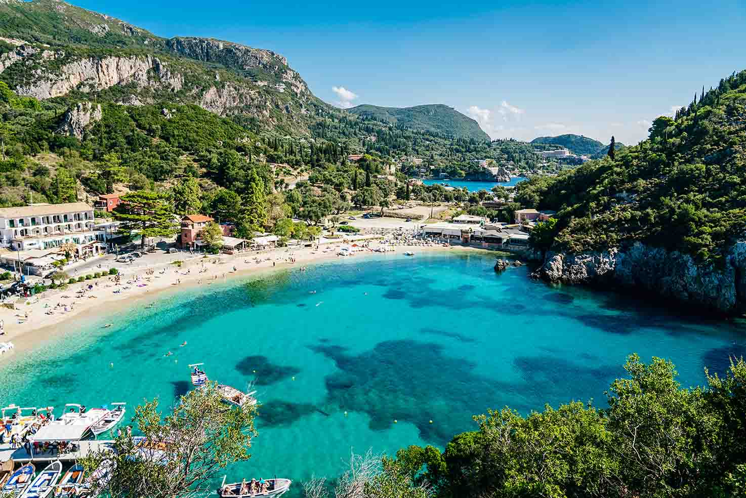Παλαιοκαστρίτσα Παραλίες Paleokastritsa beaches